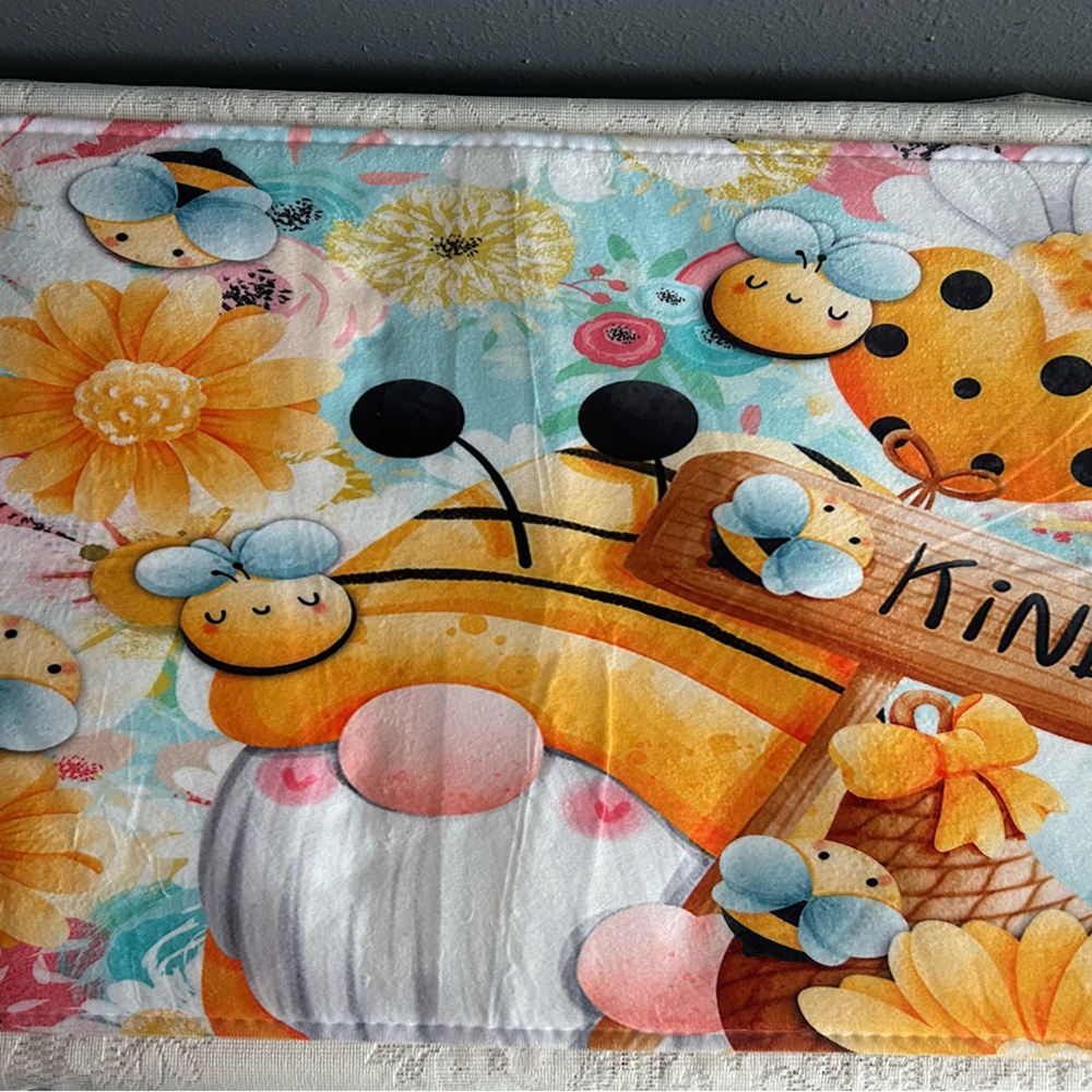 Be Kind Gnome Bathroom Mats and Seat Cover